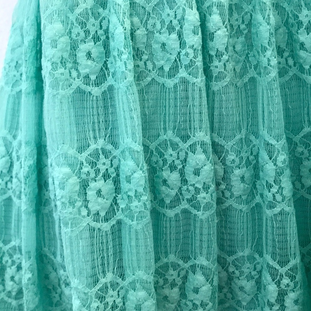 Lace turquoise dress - Picture 2 of 2